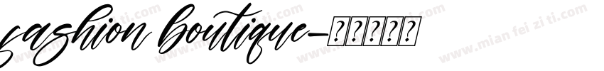 fashion boutique字体转换